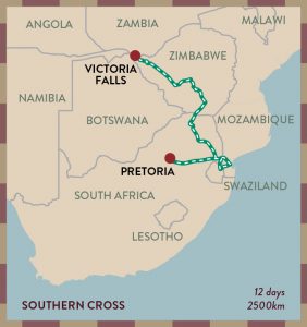 Blue train and rovos rail routes